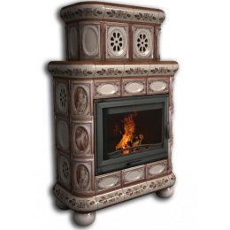 Каминная облицовка КимрПечь Медальон пристенная двухъярусная Модерн